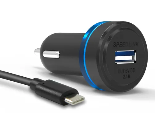 Speedlink KFZ Lader 2,4A USB Ladegerät Lade-Adapter für Nintendo Switch / Lite
