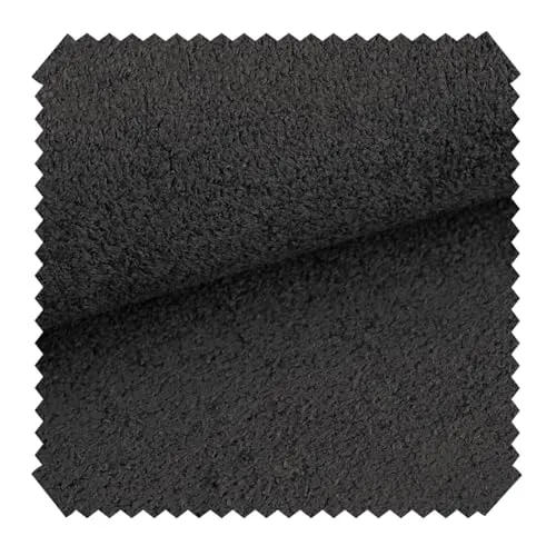 novely® exquisit DOLORES Robuster Bouclé-Stoff - Gemütlicher Polsterstoff - Schwer Entzündbarer Möbelstoff - Pflegeleichte Meterware 1lfm | Farbe: 23 Graphit