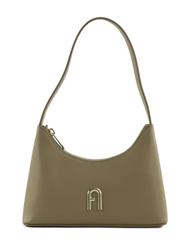 Furla Diamante Mini Schultertasche taupe WB00863-AX0733-1257S - Schultertaschen aus feinem genarbtem Leder in eleganter taupe Farbe, perfekt für stilbewusste Frauen.
