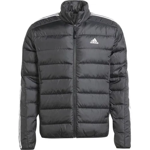 ADIDAS Herren Jacke Essentials 3-Streifen Light - Funktionsjacken, leichte und isolierte Jacke mit schmaler Passform, wasserabweisend und nachhaltig aus 70% recycelten Materialien.