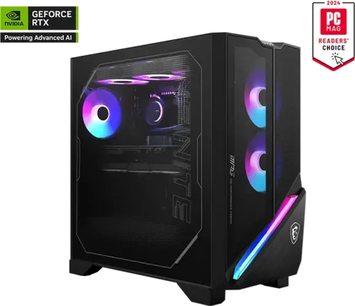 MSI Gaming PC MPG Infinite X3 AI - Hochleistungs-Gaming-Desktop - Gaming PC mit Intel Core Ultra 9 265K, RTX 50 Grafikkarte und 360mm AIO Wasserkühlung für optimale Leistung und Kühlung, ideal für anspruchsvolle Gamer.