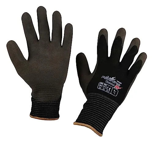 Kerbl 297582 PowerGrab Thermo Winterhandschuh W, Latex mit 2-lagig Acrylfutter, Größe: 8