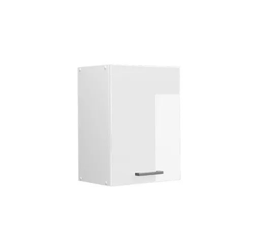 Vicco Hängeschrank R-Line, hängender Küchenschrank, Weiß Hochglanz - Küchenunterschrank mit modernem Design, bietet praktischen Stauraum und sorgt für Ordnung in Ihrer Küche. Maße: 45 cm breit, 60 cm hoch, 31 cm tief, aus pflegeleichter Spanplatte.