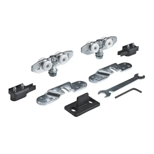 Hettich Montagesatz für eine Tür - TopLine 8plus - Hochwertiger Montagesatz aus verzinktem Stahl, ideal für die einfache und präzise Türmontage, perfekt für Möbel und Innenausbau.