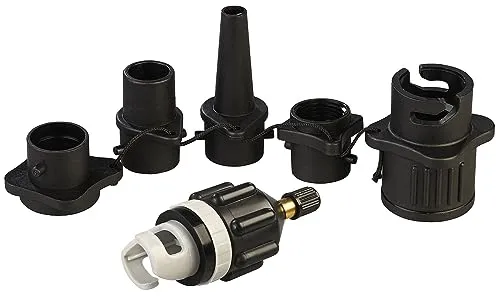 infactory Luftpumpenadapter: 6-teiliges Pumpen-Adapter-Set für SUPs, Schlauchboote, Pools u.v.m. (SUP-Ventiladapter, Adapterset Luftpumpe, Luftmatratze)