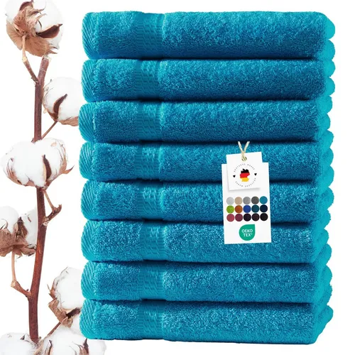 Carpe Sonno Handtuch, Türkis, 50x100 cm – Hochwertige Badtextilien - Erleben Sie die luxuriöse Weichheit der Carpe Sonno Handtücher aus 100% Baumwolle. Mit 500 g/m² bieten sie ein Hotelgefühl für Ihr Zuhause. Waschbar bis 60°C und trocknergeeignet – perfekt für den täglichen Gebrauch!