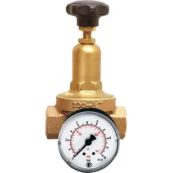 Riegler Druckregler DRV 200, G 1, 1,5 - 8 bar - Sonstige Werkzeuge - Präziser Membrandruckregler mit Regelbereich von 1,5 bis 8 bar, ideal für Druckluft und neutrale Gase, inklusive Manometer für einfache Ablesbarkeit.