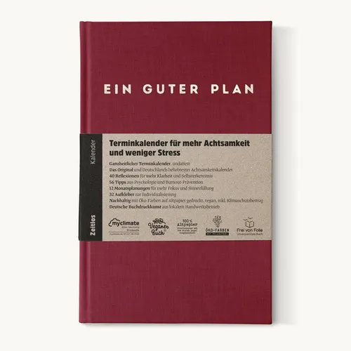 Ein guter Plan Zeitlos - Rubin Jan Lenarz in rot von Ein Guter Verlag