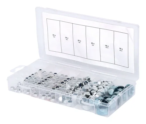 KS Tools Sortiment Sicherungsmuttern, M4-12, 146-teilig - 970.0120
