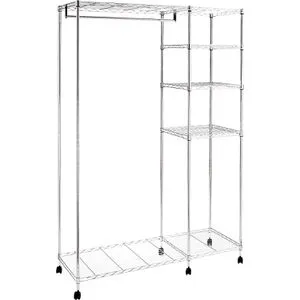 HAKU Möbel Rollgarderobe 43685 in silber von HAKU Möbel