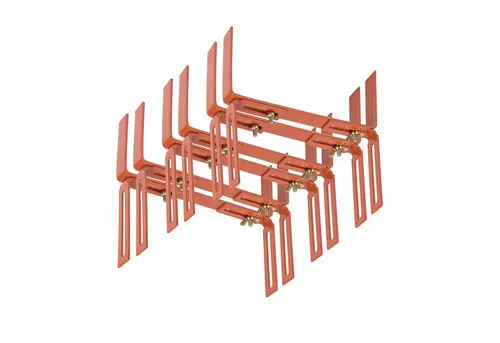 BigDean 6 Stück Blumenkastenhalter terrakotta Standard H-Form Kasten Halter Balkonkastenhalter