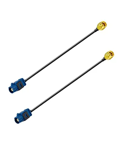 Vecys Fakra C zu SMA Stecker Pigtail Kabel Fakra GPS Antennenadapterkabel RG174 15 cm 6 Zoll 2 Stück für Auto DVR GPS Modul Tracking Antenne GPS Navigationssystem GPS Empfänger