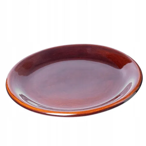 KADAX Teller aus Ton mit Keramikschicht, Speiseteller, Flach, 24 cm, 1 Stück