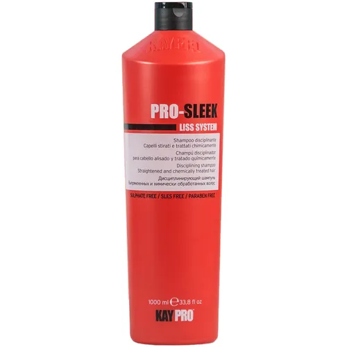KayPro Pro Sleek Liss System 1000ml Shampoo für krauses Haar, Glättergebnisse