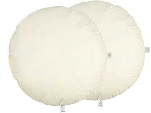 beties „Publik“ Federkissen 2er Set ca. 80 cm rund Ø Rundkissen Bodenkissen Kopfkissen (echte Federn) vielfältige Größenauswahl, waschbar traditionell gefertigt