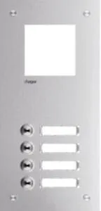 Hager Frontplatte Intercom Mono 4 Tasten RTQ104X von Hager