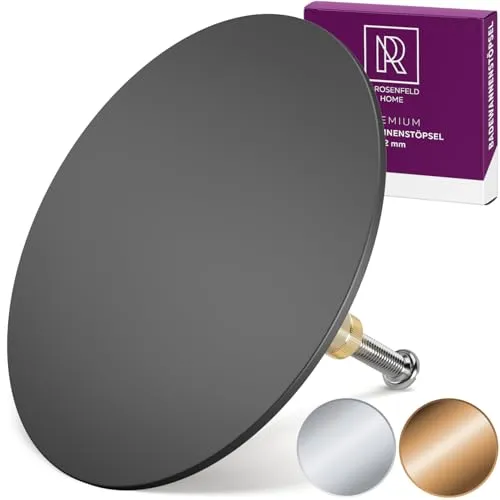 M. ROSENFELD HOME Schwarz Badewannenstöpsel Ø 72 von M. ROSENFELD HOME