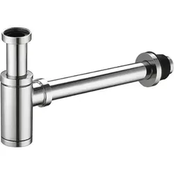 Edelstahl-Waschbecken-Siphon G114 – Höhenverstellbar und Auslaufsicher - Hochwertiger Edelstahl-Siphon mit 300 mm langem Rohr, verchromter Oberfläche und integriertem Geruchsverschluss. Ideal für eine einfache Installation ohne Wandbeschädigung und zur sicheren Aufbewahrung kleiner Gegenstände.