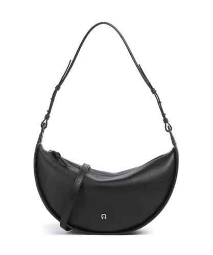 Aigner Eliza Schultertasche M 25 cm – Elegant in Schwarz in schwarz von Aigner