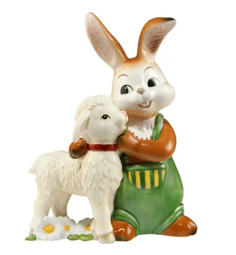 Goebel Hase Du bist aber kuschelig Höhe 13 cm Neu 2020 Osterhase Lamm 66844701