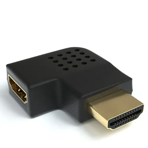 HDMI Winkel Adapter Links 90 Grad Flach gewinkelt 4K UHD 2160p Winkelstecker