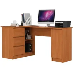 Raumhirsch Furniture Schreibtisch, Erle, Holzwerkstoff, 155x77x85 cm, Arbeitszimmer, Schreibtische, Bürotische