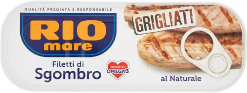 Makrelenfilets in eigener Sauce Filetti di sgombro grigliati al naturale 120g -