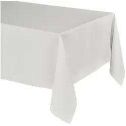 Beautex Tischdecke Elegante Tischdecke Edel Leinenoptik, Lina Tischdecke und Tischläufer (1-tlg) weiß Eckig | 40 cm x 200 cm