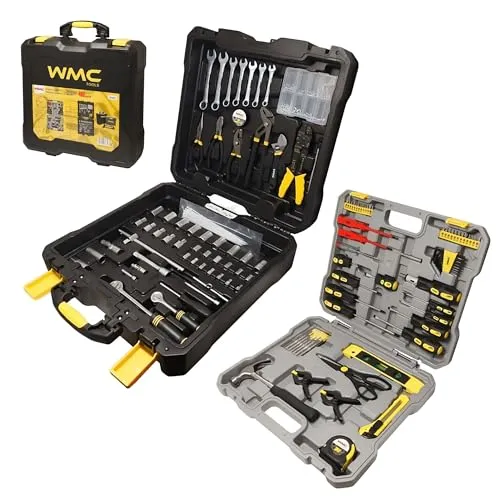 WMC TOOLS 400-teiliges Werkzeugset - Vielseitiges Werkzeug-Set für Heimwerk, Garage und Werkstatt, inklusive 400 präzise Werkzeuge in robustem Koffer für optimale Ordnung und schnellen Zugriff.