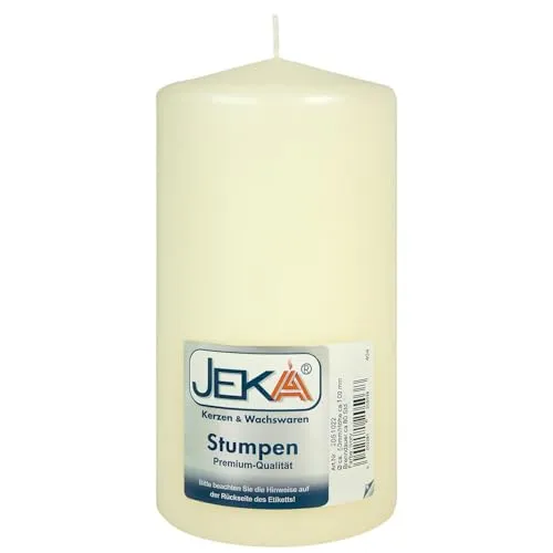 Stumpenkerze 50/80 mm in elegantem Elfenbein - perfekt für Deko & Ambiente! JEKA TLB
