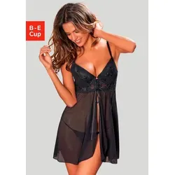 Nachthemden Schwarz von LASCANA 