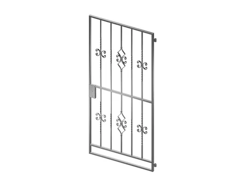 Gartentor Metalltor Karat 960 x 1990 mm - Hochwertiges feuerverzinktes Eingangstor aus Metall, langlebig und ideal für Garten- und Grundstückszugänge.