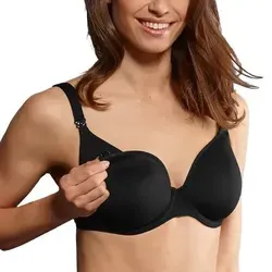 Anita Still-BH mit Bügel und Spacer Cups Schwarz B 90 Damen - Eleganter Still-BH mit atmungsaktiven Spacer-Cups für optimalen Komfort. Praktische Stillöffnung und gepolsterte, verstellbare Träger sorgen für eine perfekte Passform und Unterstützung den ganzen Tag.