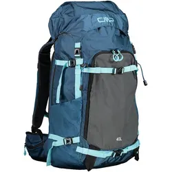 CMP FREEWIND 40 - Ski Touring Rucksack 36.5 cm - Geräumiger Daypack für Skifahrer, 40L Volumen, mit abnehmbarem Hüftgurt und praktischem Transportsystem für Skier und Snowboard. Perfekte Atmungsaktivität durch perforierten EVA-Rücken.