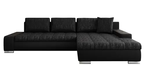 Mirjan24 Eckcouch Orkan - Elegantes Ecksofa mit Schlaffunktion - Sofas & Couches mit Schlaffunktion und Bettkasten, großzügige Schlaffläche von 252x140 cm, inklusive Kissen-Set, große Farb- und Materialauswahl ohne Aufpreis.