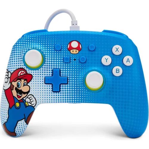 NSW ENWIRED CONTROLLER - MARIO POP ART - Controller für Nintendo Switch mit einzigartigem Mario Pop Art Design, ideal für Gamer, die Stil und Funktionalität schätzen.