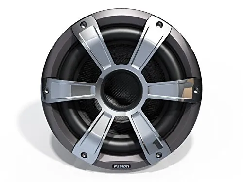 Fusion SG-SL10SPC Marine Signature Sport LED Subwoofer, Unisex, Chrome/Grey, 10-Inch