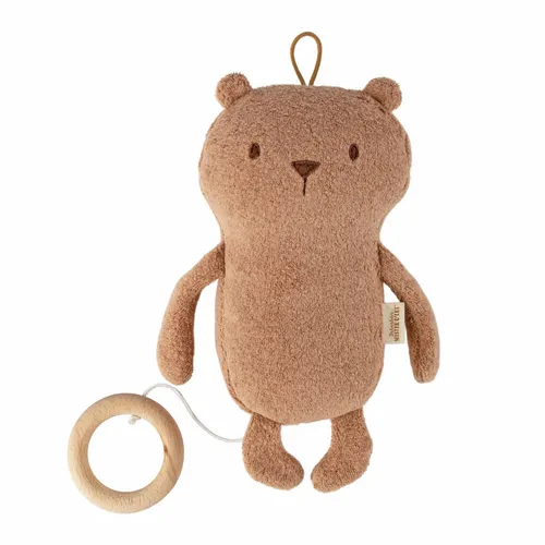 Sigikid Spieluhr Mister O'Lui, braun - Spieluhr für Babys ab Geburt, mit 1 Melodie und sicherem Reißverschluss für einfaches Waschen, ideal zum Beruhigen und Einschlafen.