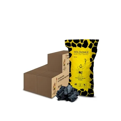 Neandertaler Feuer Holzkohle Grillkohle Buche von Neandertaler Feuer