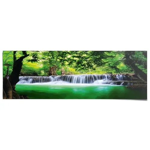 REINDERS Poster, Paradies Träume, Schlafzimmer, Bilder, Wanddeko, Room Decor, 170 gr. glänzend Bilderdruckpapier, Grün, 53x158cm