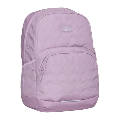 Beckmann Schulrucksack Sport Junior Padded Hearts, 30L - Schulranzen für die 5. Klasse, sportliches Design mit Laptopfach, ergonomische Gewichtsverteilung und abnehmbarem Hüftgurt für optimalen Tragekomfort.