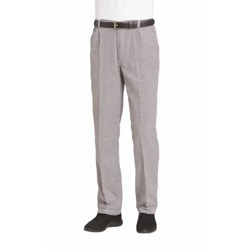 Koch-Bäckerhose 60°C waschbar schwarz/weiß - Größe 46 - Arbeits- & Schutzkleidung, pflegeleicht und hygienisch waschbar bis 60°C, ideal für Gastronomie und Bäckereien.
