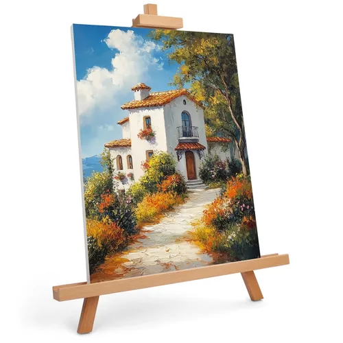 Verstellbare Tischstaffelei aus Holz A-Form - 83cm - Sonstige Kategorie, hochwertige Buchenholz Staffelei im Dreifuß-Design für kreative Mal- und Zeichenprojekte.