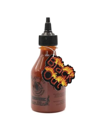 [ 200ml ] FLYING GOOSE Sriracha Hot Chilli BLACKOUT Sauce von Flying Goose