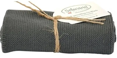 Solwang Handtuch gestrickt in Dunkelgrau H93