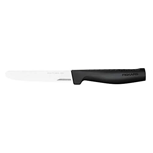 Fiskars Tomatenmesser, Hard Edge, Elegantes Design, Gesamtlänge: 23,4 cm, Rostfreier Stahl/Kunststoff, 1054947