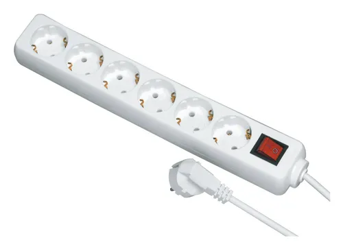 REV Ritter Tischsteckdose SKS Sch 1,4 m 6-fach schwarz - 912380