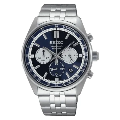 Seiko Analog SSB427P1 - Elegante Armbanduhr für Herren mit 11 mm Gehäuse und Kalenderfunktion, ideal für jeden Anlass.