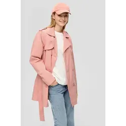 QS Trenchcoat Outdoor-Jacke Trenchcoat mit Bindegürtel orange M (38)