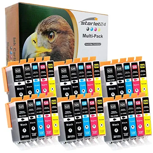 D&C Tintenpatronen, kompatibel mit Canon Pixma MG-5100 5120 5140 5150 5200 5220 5240 5250 5340 5350 6100 6120 6150 6170 6250 8120 8120 8120 150 8 mm. 170 8240 8250 iP-4800 4820 4840 4850 4900 30 x